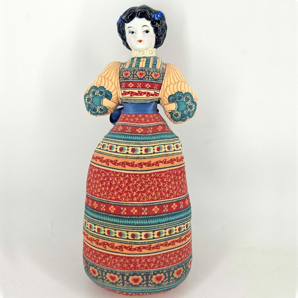 Avon American Heirloom Doll Porcelain Head vintage Stuffed Cloth Body